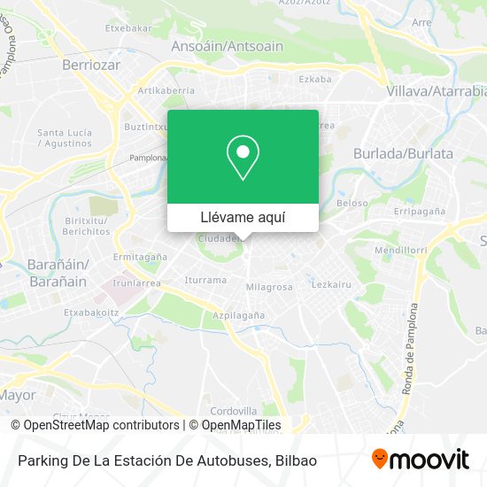 Mapa Parking De La Estación De Autobuses