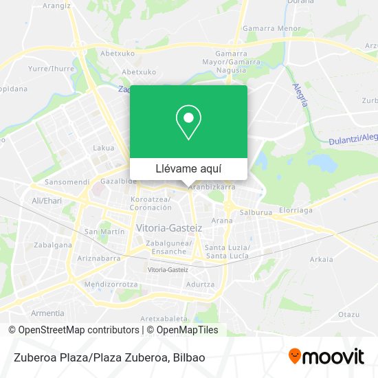 Mapa Zuberoa Plaza/Plaza Zuberoa