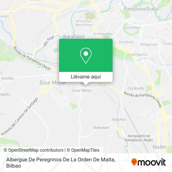 Mapa Albergue De Peregrinos De La Orden De Malta