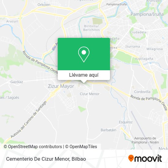 Mapa Cementerio De Cizur Menor