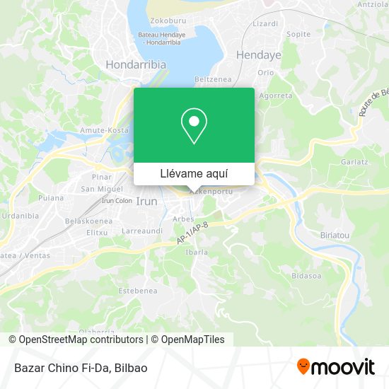 Mapa Bazar Chino Fi-Da