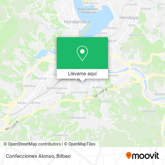 Mapa Confecciones Alonso