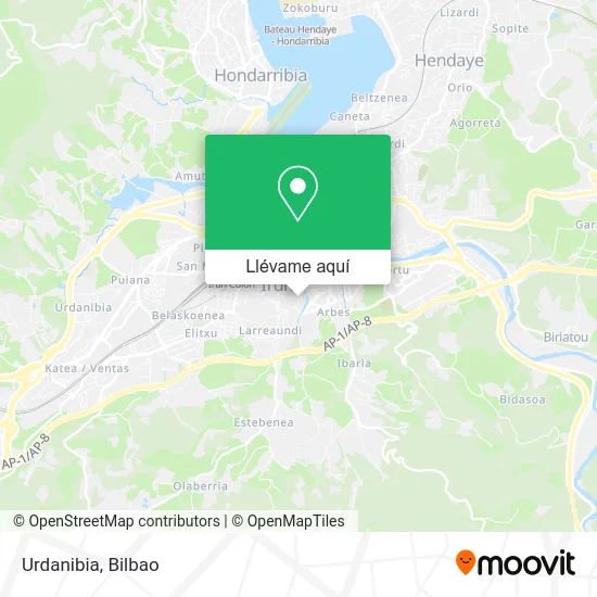 Mapa Urdanibia