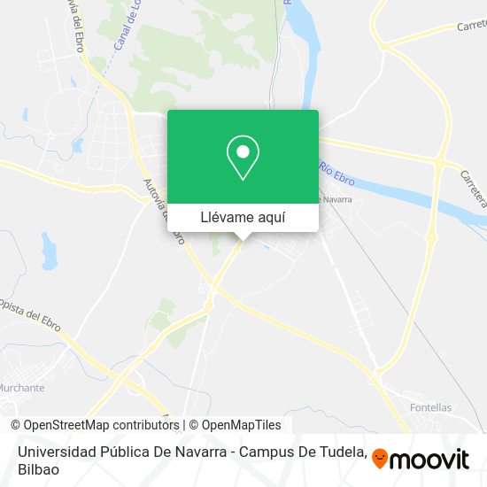 Mapa Universidad Pública De Navarra - Campus De Tudela