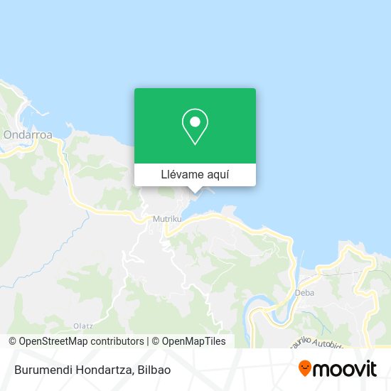 Mapa Burumendi Hondartza