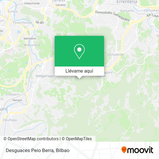 Mapa Desguaces Peio Berra