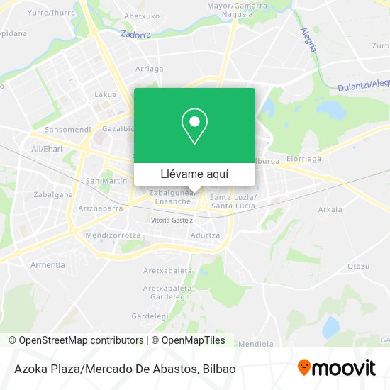 Mapa Azoka Plaza/Mercado De Abastos