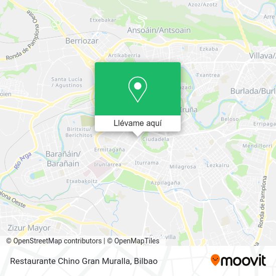 Mapa Restaurante Chino Gran Muralla
