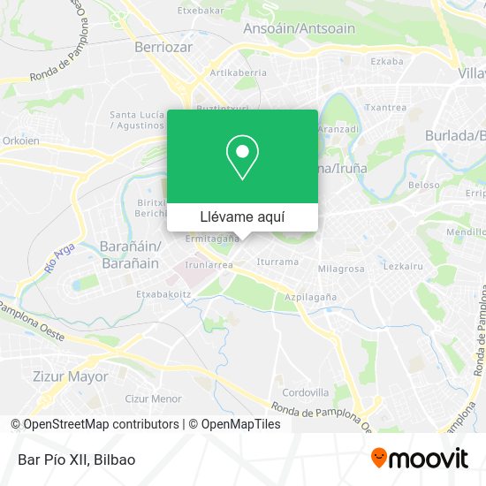 Mapa Bar Pío XII