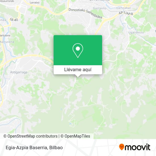 Mapa Egia-Azpia Baserria