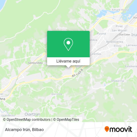 Mapa Alcampo Irún