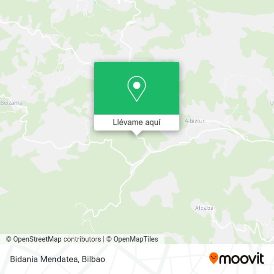 Mapa Bidania Mendatea