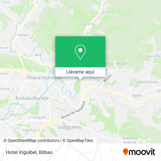 Mapa Hotel Iriguibel
