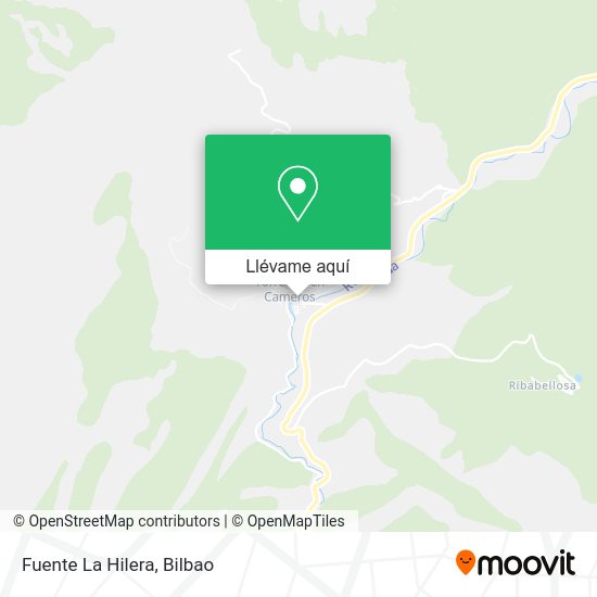 Mapa Fuente La Hilera