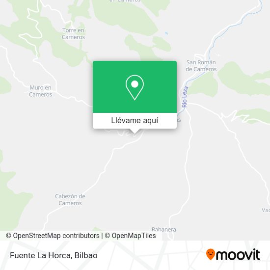Mapa Fuente La Horca