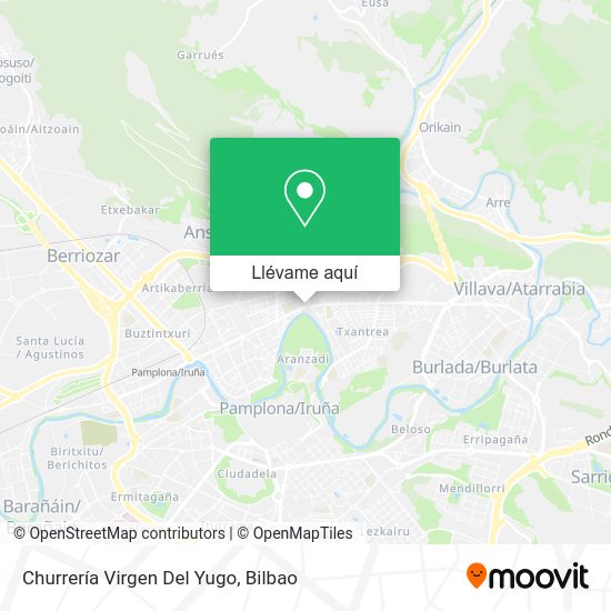 Mapa Churrería Virgen Del Yugo