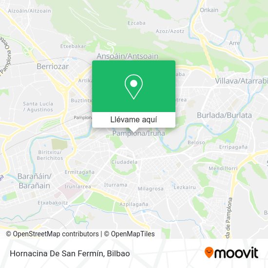 Mapa Hornacina De San Fermín
