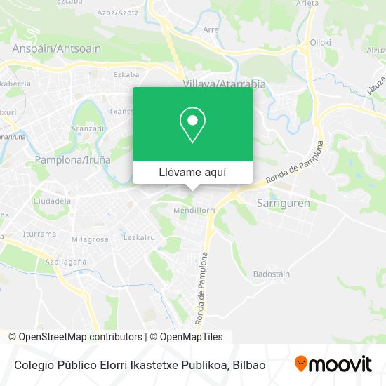 Mapa Colegio Público Elorri Ikastetxe Publikoa