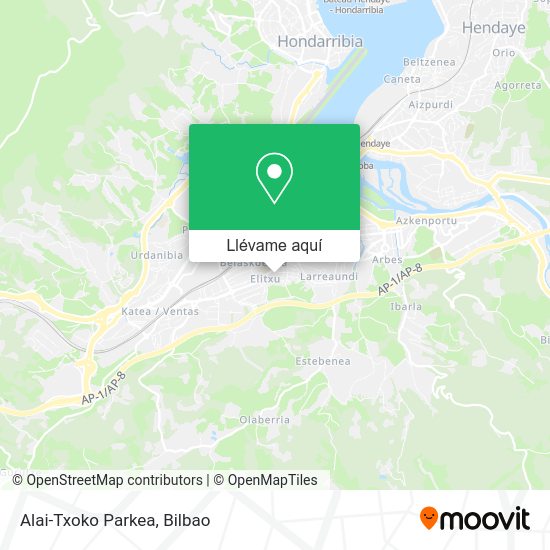 Mapa Alai-Txoko Parkea