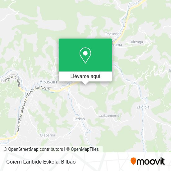 Mapa Goierri Lanbide Eskola