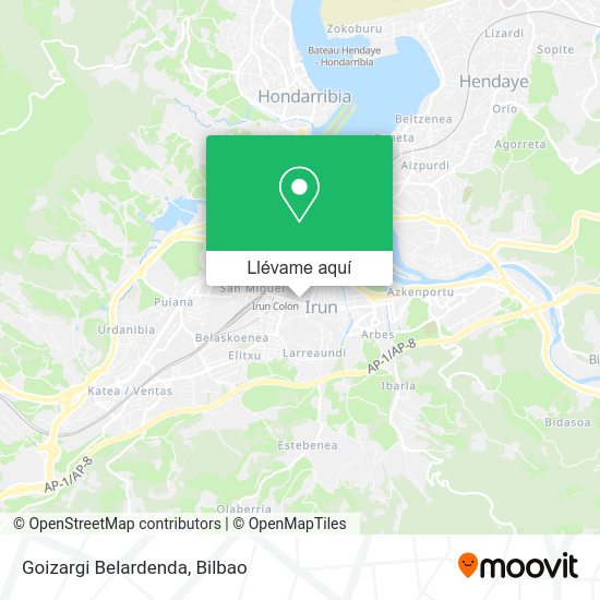 Mapa Goizargi Belardenda