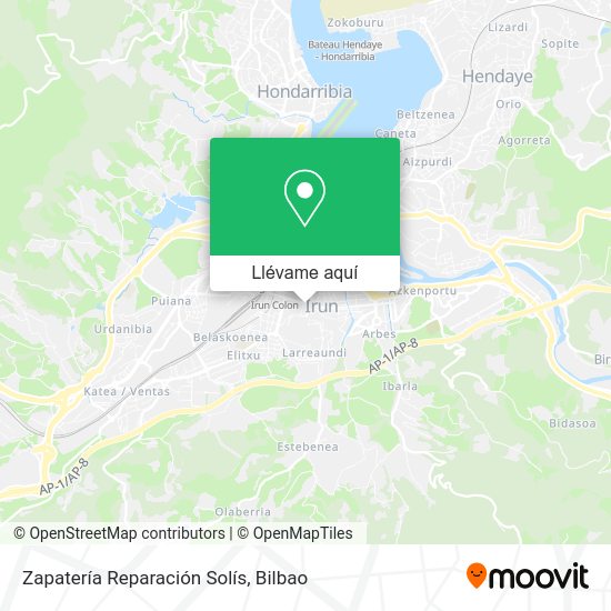 Mapa Zapatería Reparación Solís