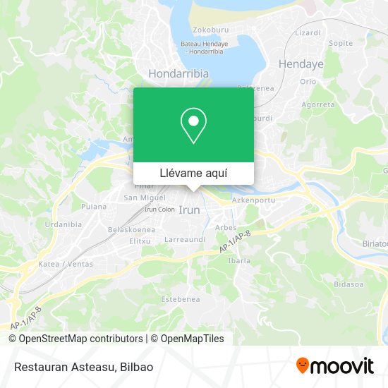 Mapa Restauran Asteasu