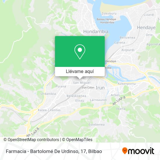 Mapa Farmacia - Bartolomé De Urdinso, 17