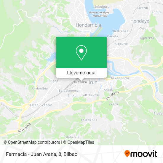 Mapa Farmacia - Juan Arana, 8
