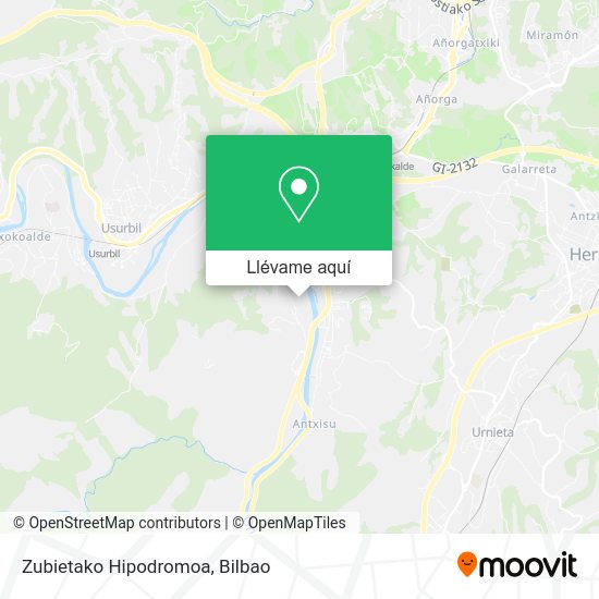 Mapa Zubietako Hipodromoa