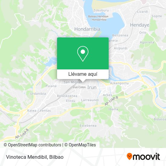Mapa Vinoteca Mendibil
