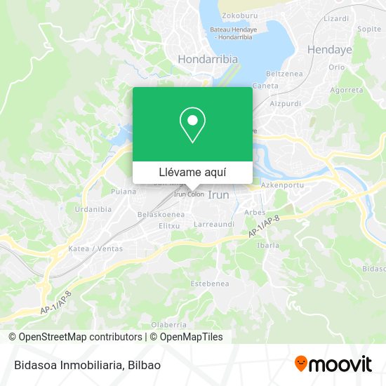 Mapa Bidasoa Inmobiliaria