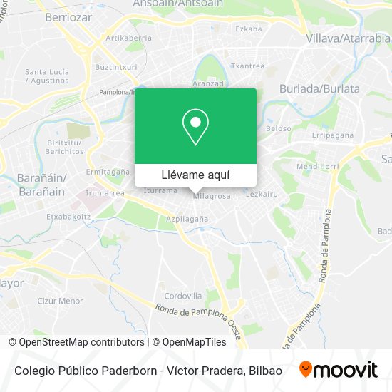 Mapa Colegio Público Paderborn - Víctor Pradera