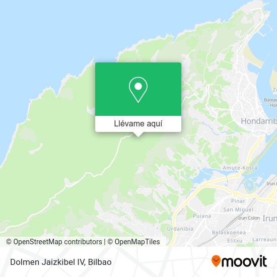 Mapa Dolmen Jaizkibel IV