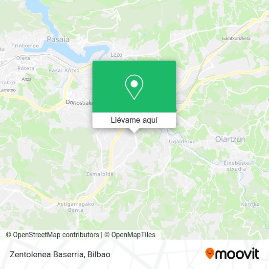Mapa Zentolenea Baserria