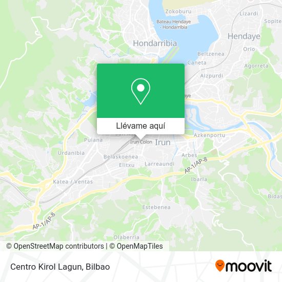 Mapa Centro Kirol Lagun