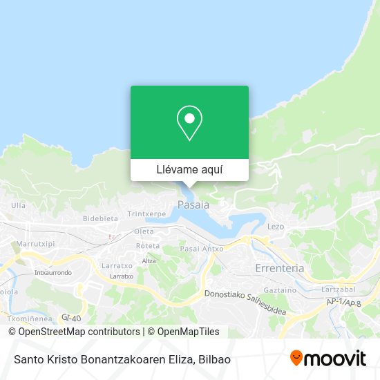 Mapa Santo Kristo Bonantzakoaren Eliza