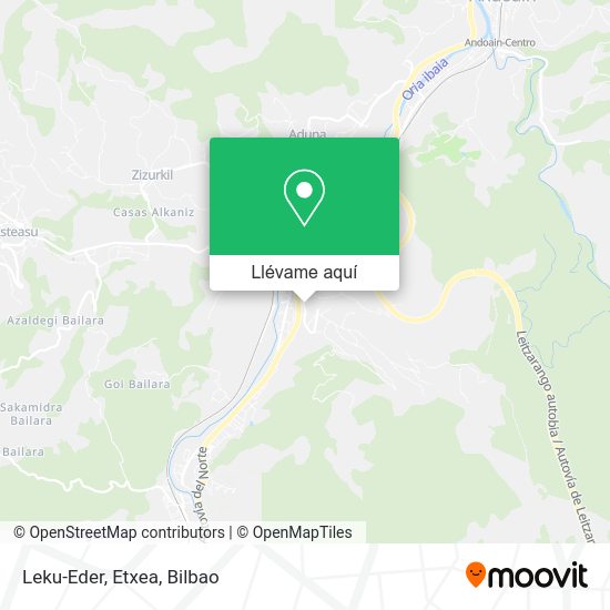 Mapa Leku-Eder, Etxea