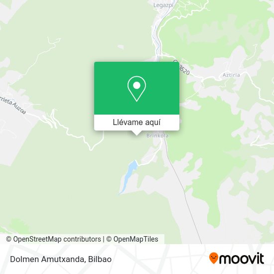 Mapa Dolmen Amutxanda