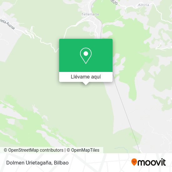 Mapa Dolmen Urietagaña