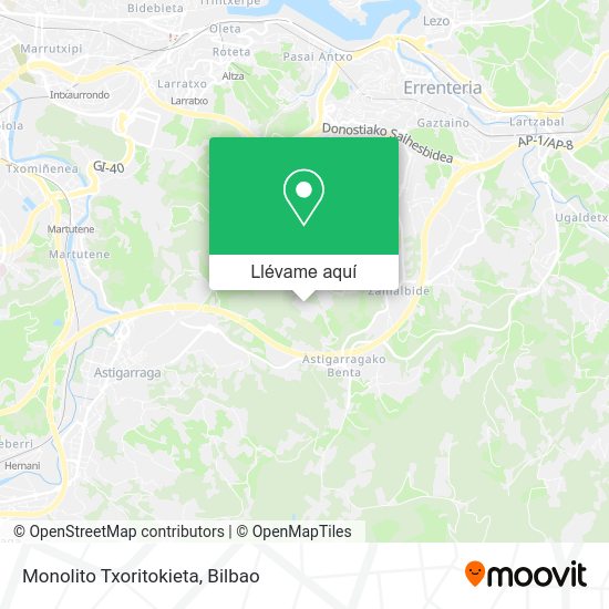 Mapa Monolito Txoritokieta