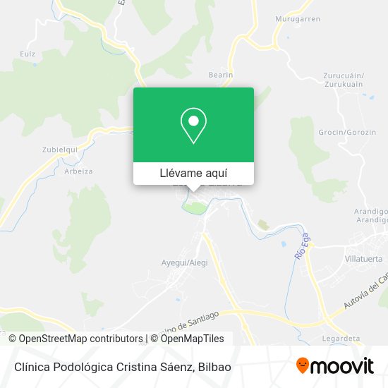 Mapa Clínica Podológica Cristina Sáenz