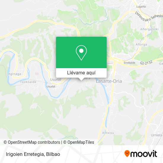 Mapa Irigoien Erretegia