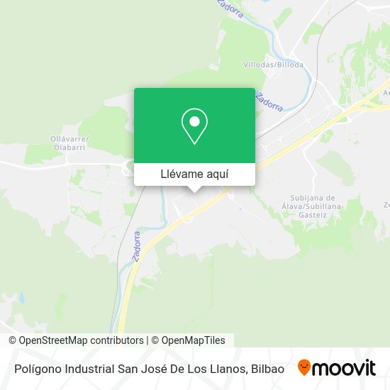 Mapa Polígono Industrial San José De Los Llanos