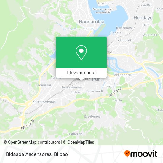 Mapa Bidasoa Ascensores