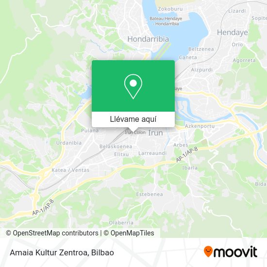 Mapa Amaia Kultur Zentroa