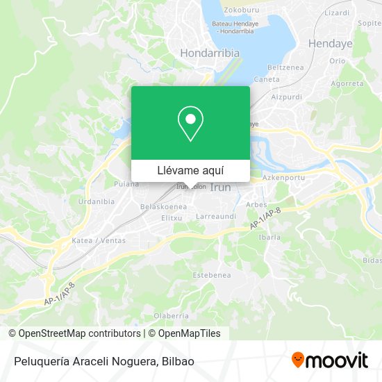 Mapa Peluquería Araceli Noguera