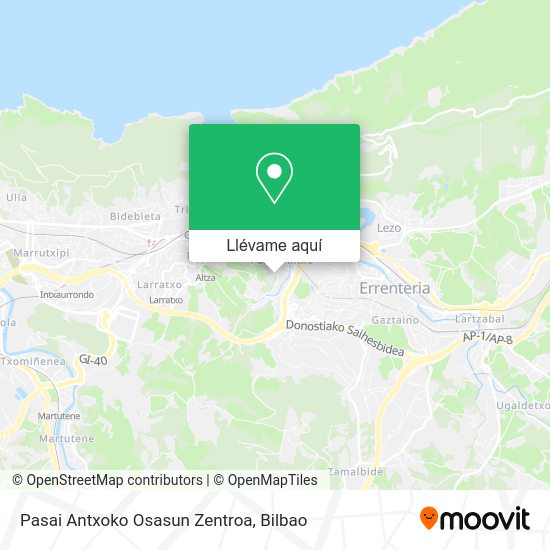 Mapa Pasai Antxoko Osasun Zentroa