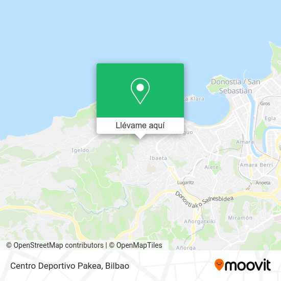 Mapa Centro Deportivo Pakea