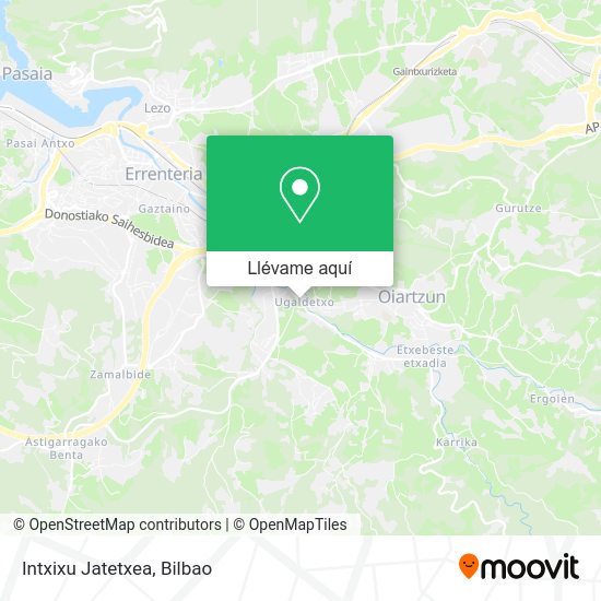 Mapa Intxixu Jatetxea